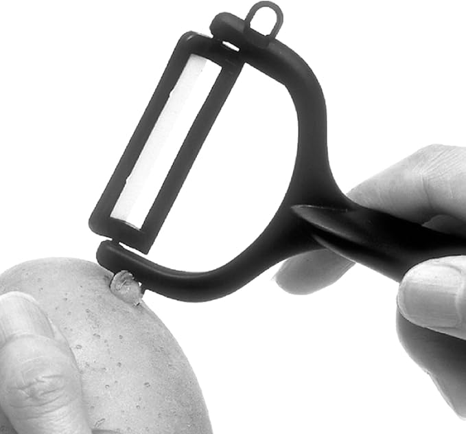Kyocera Ceramic Horizontal Y Peeler, Blue - Image 2