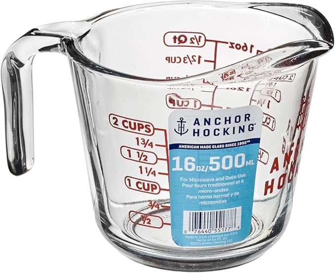Anchor Hocking 55177OL13 16 Oz Measuring Cup