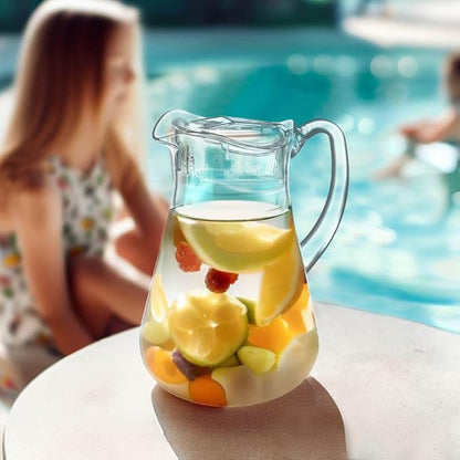 Amazing Abby - Droply - Plastic Pitcher (64 oz, 2 Quart), Clear Water Pitcher with Lid, Fridge Jug, BPA-Free, Shatter-Proof, Great for Iced Tea, Sangria, Lemonade, Juice, Milk, and More - Image 3