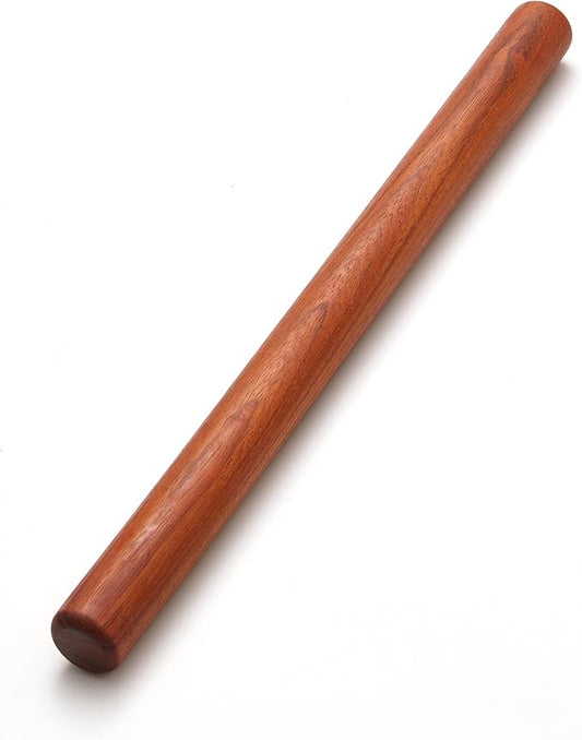 Wood Rolling Pins for Baking- Fulimax 16" Classic Wooden Rolling Pin for Dough, Rodillo Para Masa for Fondant Pizza Pie Crust Cookie Pastry Pasta, Baking Essentials, Rosewood by Fulimax