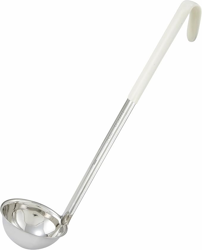 Winco Stainless Steel Ladle with Ivory Handle, 3-Ounce by Winco