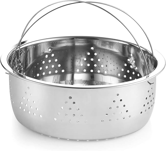 Cook N Home 4-Piece Stainless Steel Pasta Cooker Steamer Multipots, 12 Quart, Silver - Image 6