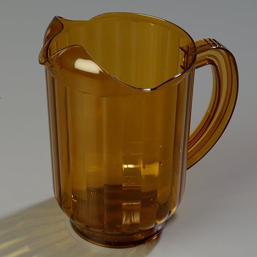 Carlisle FoodService Products VersaPour Pitcher, Large Container for Serving Cold Drinks with Ice, 60 Oz, 6 Count, Amber - Image 11