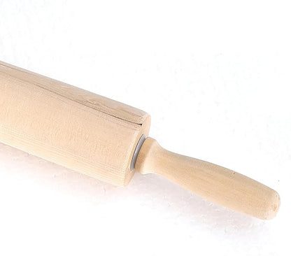 Rolling Pin, 13.8 Inch Wood for Kneading the Dough of Baking Bread, Pizza, Cookie, Noodles (L) - Image 3