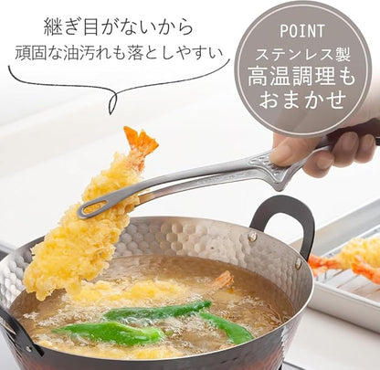 Shimomura 42497 Smart Kitchen Tongs, Large with Floating Tips, No Dirt, Made in Japan, Easy to Grab, Outdoor, Dishwasher Safe, Yakiniku, Fried Food, Total Length 10.2 inches (26 cm), Nippon Chopsticks - Image 5