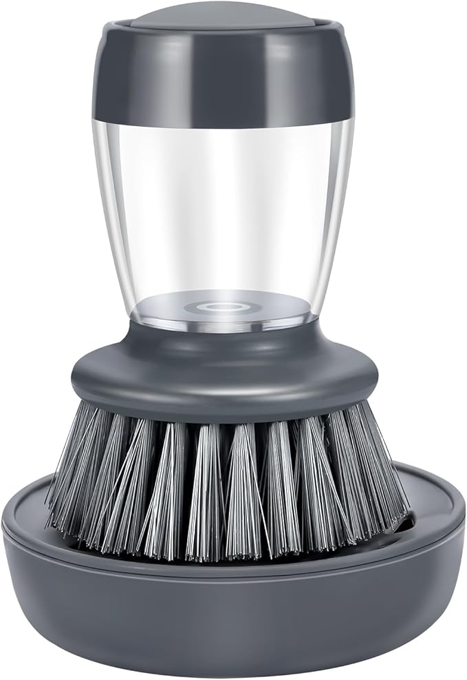 Soap Palm Brush Storage Set, 1 Piece Kitchen Brush with Bracket for Cleaning Pots, Pans and Sinks Scrub Brush Kitchen Scrub Brush by Unknown