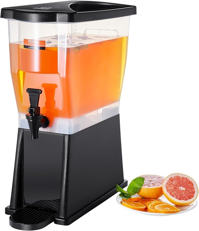 VEVOR Beverage Dispenser, 3 Gallon Drink Dispenser for Parties, Plastic Juice Dispenser with Stand Spigot Lid, Iced Tea Lemonade Juice Water Dispenser, for Restaurants, Hotels, Parties by VEVOR