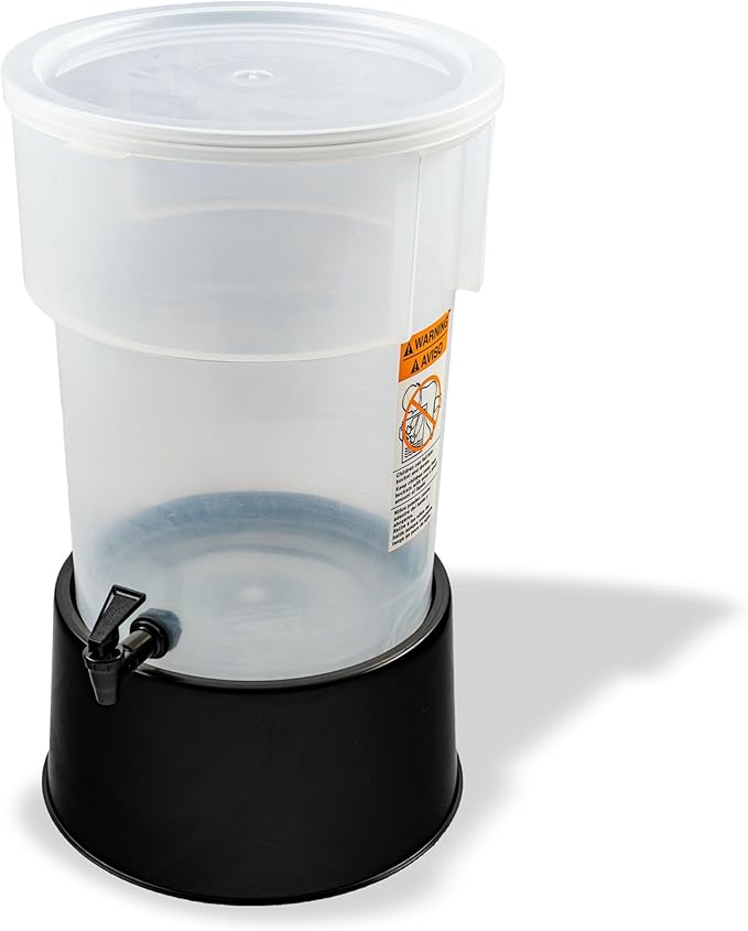 Carlisle FoodService Products Round Beverage Dispenser, Durable Drink Dispenser with Spigot and Sturdy Base for Catering, Events, and Parties, Plastic, 5 Gallons, Black - Image 7