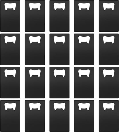 20 Pcs Stainless Steel Metal Card Beer Bottle Openers, DIY Party Favor Wedding Favor Groomsmen Bridesmaid Gift (20 Pcs) by Yugada