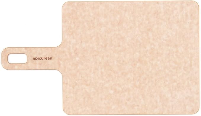 Epicurean Handy Series Cutting Board with Handle, 9-Inch by 7-Inch, Natural