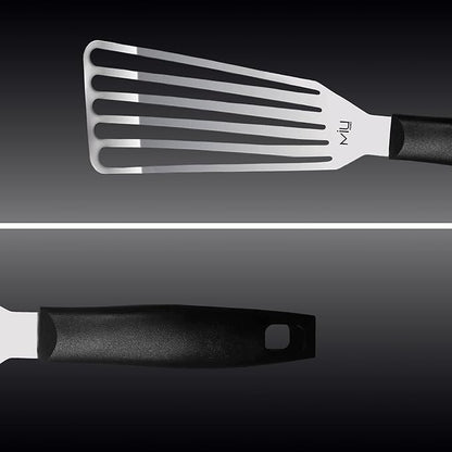 MIU Fish Spatula Stainless Steel, Slotted Flexible Metal, Lightweight Barbecue Turner, 6.5 inch Blade, Plastic Handle with Hole, Grilling Utensils - Image 9