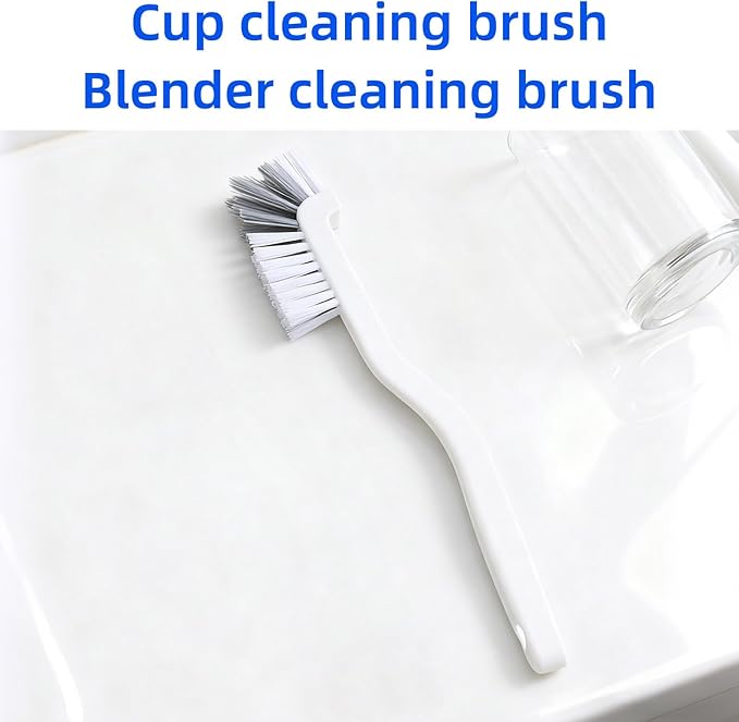 Dish Scrub Brushes with Handle for Kitchen，Small Cleaning Brush for Cup，Kitchen Sink，Blender，Crevice Cleaning Brush - Image 4