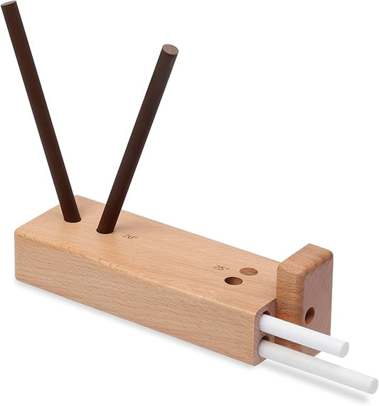4-Rod Turn Box, Ceramic Sharpener Rod from Kitchen Sharpening Tool, Portable Manual Ceramic Sharpening Rod by SpongeStorageTheory