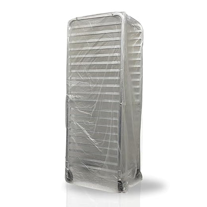 FSE Disposable Commercial Grade Sheet Pan/Bun Pan Rack Covers, 20.25" W x 26" D x 69" H, Clear, 50 Count by FoodServiceEssentials