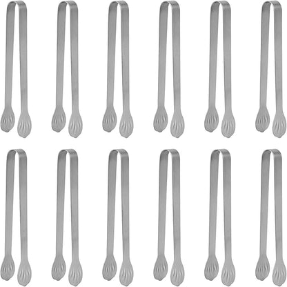 Serving Tongs Kitchen Tongs,Buffet Tongs, Stainless Steel Food Tong Serving Tong,small tongs12 Pack (5 Inch(12 pack)) by Unknown
