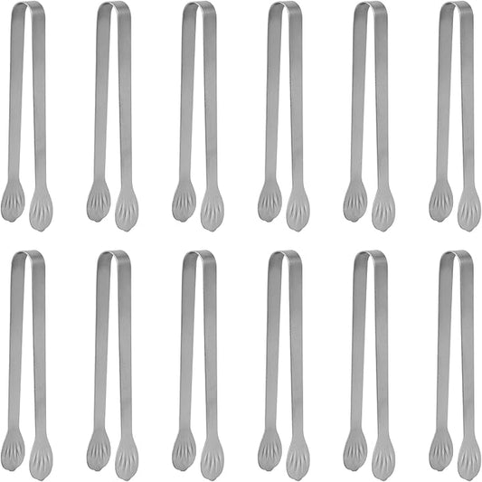 Serving Tongs Kitchen Tongs,Buffet Tongs, Stainless Steel Food Tong Serving Tong,small tongs12 Pack (5 Inch(12 pack)) by Unknown