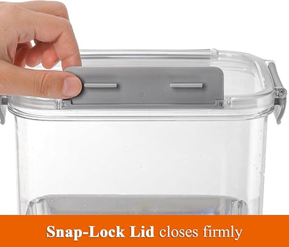 Elsjoy 1.2 Gallon Plastic Drink Dispenser with Spigot, Cold Beverage Dispenser Fridge Drink Container for Iced Tea, Lemonade, Coffee