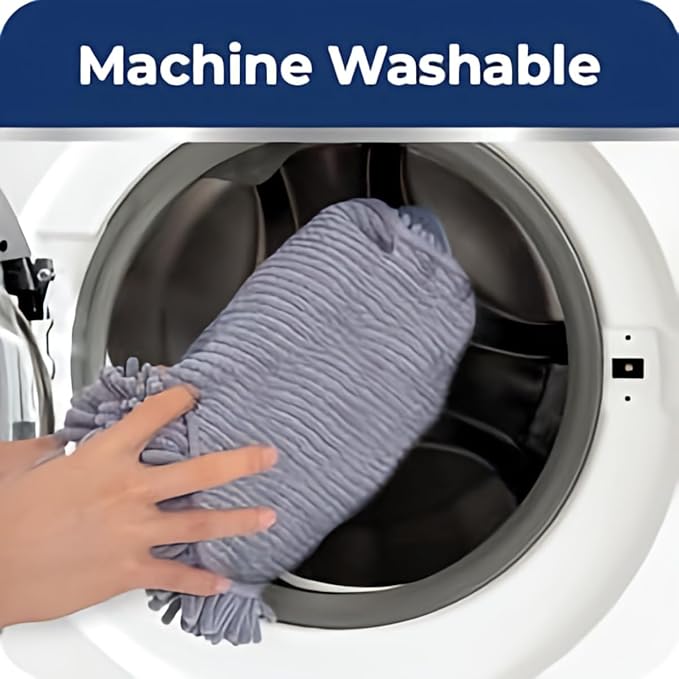 Muddy Mat Doggy Dryer, Highly Absorbent Microfiber Washable Dog Shammy Quick Drying Towel Absorber - Extra Soft Plush Wrap Chenille Bath Towels to Dry Soggy Large Pets & Small Puppy-Grey 19"x46" - Image 6