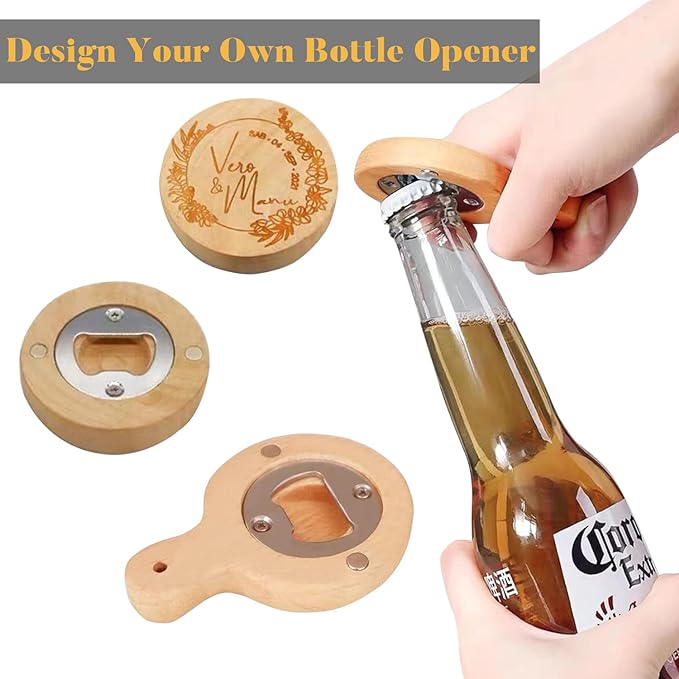 Bottle Opener Insert - 100 Sets Stainless Steel Inserts Kit with Screws Screwdriver for DIY Resin Mould Kit Hardware Parts Supply(Silver) - Image 5