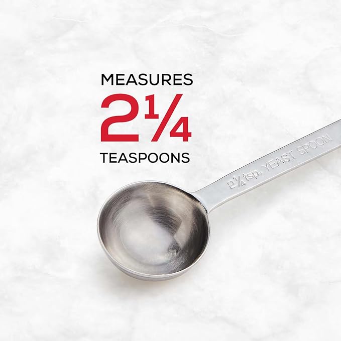 King Arthur Baking Company Yeast Measuring Spoon, 18/8 Stainless Steel, Holds 2.25 Teaspoons, For Bulk Yeast And Bread Baking, Pastries, And Rolls - Image 3