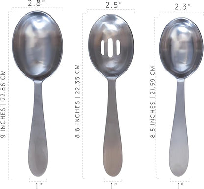 Darware Portion Control Serving Spoons Set (6pc) – Stainless Steel 1/4, 1/3, 1/2 Cup Sizes – Solid & Slotted Kitchen Utensils for Meal Prep, Cooking & Healthy Eating - Image 6