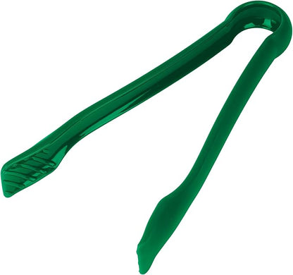 DecorRack 3 Pcs 6” x 8” x 10” Multi Colored Plastic Tong Set, 3 Pack Durable BPA-Free Quality Heavy Duty Designed for BBQ, Grilling, Salad, Buffets and Kitchen (Green)