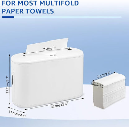 Countertop Paper Towel Holder, Commercial Paper Towel Dispenser, Multifold Trifold Z-Fold Paper Towel Holder, Napkin Holder Dispenser, Hand Towel Dispenser for Home Kitchen Restaurant