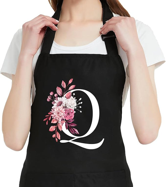 Personalized Aprons for Women with Pockets, Cute Aprons for Women Chef Baking, Cooking Gifts for Mom Birthday