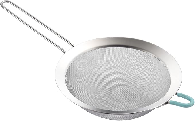 304 Stainless Steel Fine Mesh Strainers for Kitchen, Colander-Skimmer with Handle, Sieve Sifters for Food, Tea, Rice, Oil, Noodles, Fruits, Vegetable by SUNWUKINKitchenmasterhome
