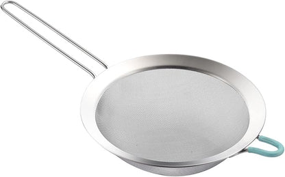 304 Stainless Steel Fine Mesh Strainers for Kitchen, Colander-Skimmer with Handle, Sieve Sifters for Food, Tea, Rice, Oil, Noodles, Fruits, Vegetable by SUNWUKINKitchenmasterhome