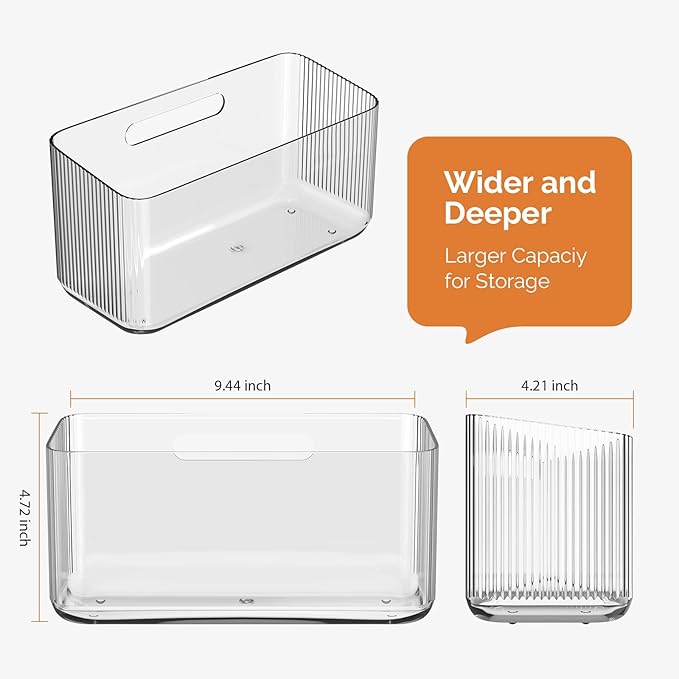 MaraFansie 2 Pack Over Cabinet Organizer Storage Lid Organizer Caddy Space Saver No Drilling Adhesive Hook Over Door Organizer, Transparent, MFLO2PUSNEW - Image 6