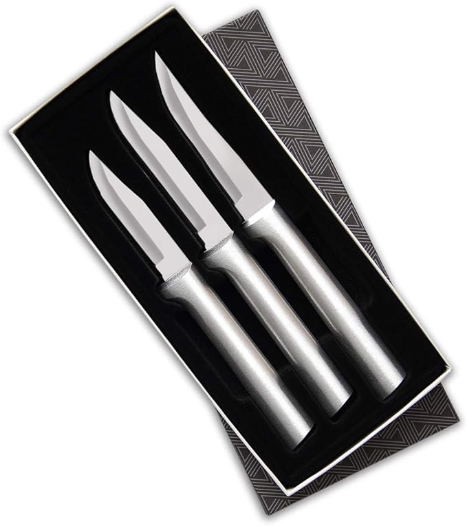 Rada Cutlery Paring Knife Galore Gift Set (S01), 3-Piece Knife Set, Stainless Steel Blades, Sliver Handle by RadaCutlery