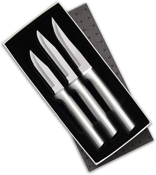 Rada Cutlery Paring Knife Galore Gift Set (S01), 3-Piece Knife Set, Stainless Steel Blades, Sliver Handle by RadaCutlery