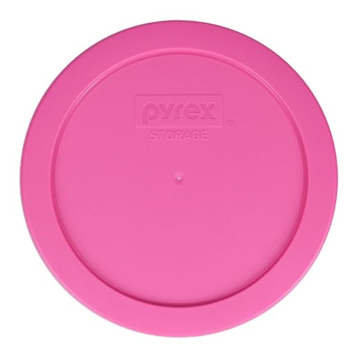 Pyrex 7201-PC Round 4 Cup Storage Lid for Glass Bowls (1, Berry Pink) by Pyrex