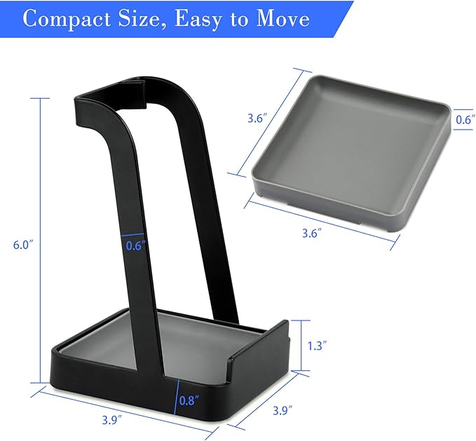 NiHome Versatile Pot Lid Ladle Holder Multipurpose Spatula Pad Book Cutting Board Spoon Rest Kitchen Utensils Drip Tray Washable Durable Stable Tack-Free Installation (Black) - Image 2