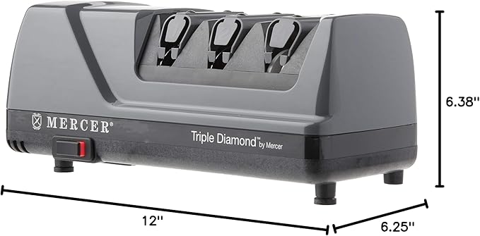 Mercer Culinary Triple Diamond 3 Stage Electric Knife Sharpener