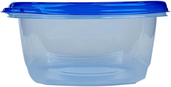Glad GladWare Tall Entree Food Storage Containers with Lids, Large Square BPA Free Plastic for Meal Prep and Lunches, Lock Tight Seal, Microwave and Dishwasher Safe, 42 Oz, 3 Count - Image 5