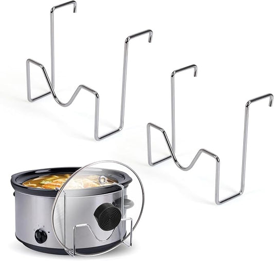 Crock Pot Lid Holder,Stainless Steel Crockpot Lid Holder Attachment,Crockpot Cover Holder,Slow Cooker Lid Holder,Lid Hanger For Crock Pot while Cooking