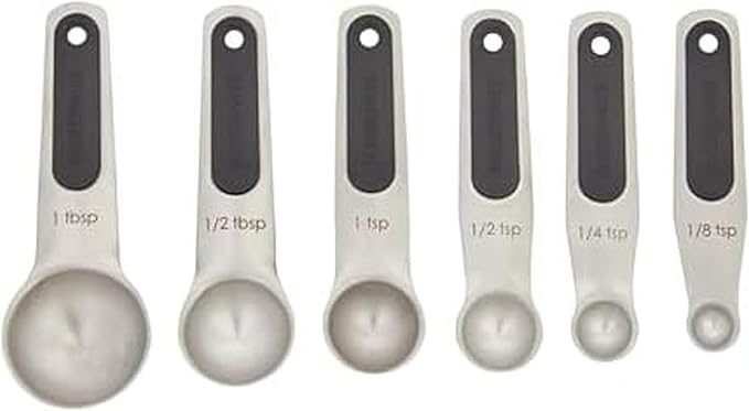 Farberware Professional Stainless SteelMeasuring Spoons Precision and Ease in Every Scoop, Features Magnetic Handles for Easy Storage, Dishwasher Safe by Farberware