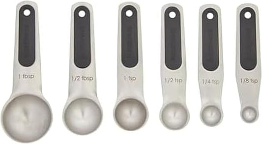 Farberware Professional Stainless SteelMeasuring Spoons Precision and Ease in Every Scoop, Features Magnetic Handles for Easy Storage, Dishwasher Safe by Farberware