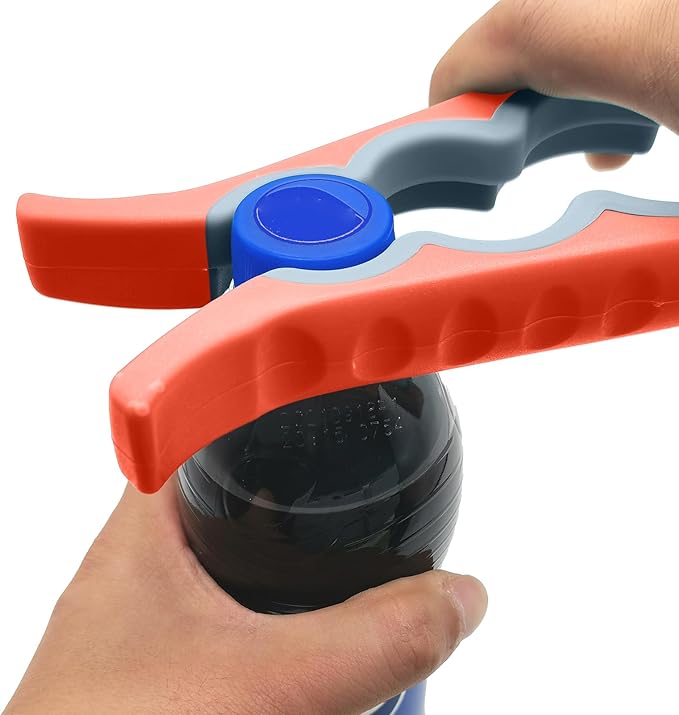 Otstar Jar Opener Bottle Opener and Can Opener for Weak hands, Seniors with Arthritis and Anyone with Low Strength, Mutil Jar Opener Get Lids Off Easily (Orange) - Image 5
