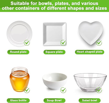 175Pcs 7 Colors Reusable Elastic Food Covers, Sublaga 7 Sizes Plastic Bowl Covers, Colorful Dish Plate Covers, Alternative to foil, Plastic Wrap, BPA Free - Image 4