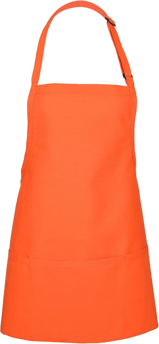 FAME® 3 Pocket Adjustable Unisex Bib Apron - F10 - Restaurants, Home, Hobbyist, Chef, Paint Party, Gardener, Grocery Store