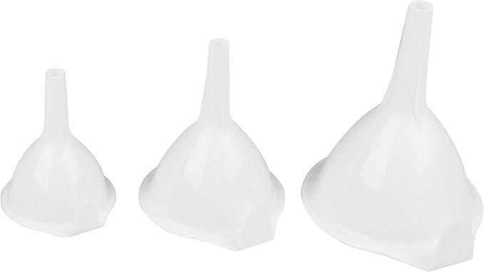 Fox Run, 4.75 x 6 x 9.5 inches, White Plastic Funnel