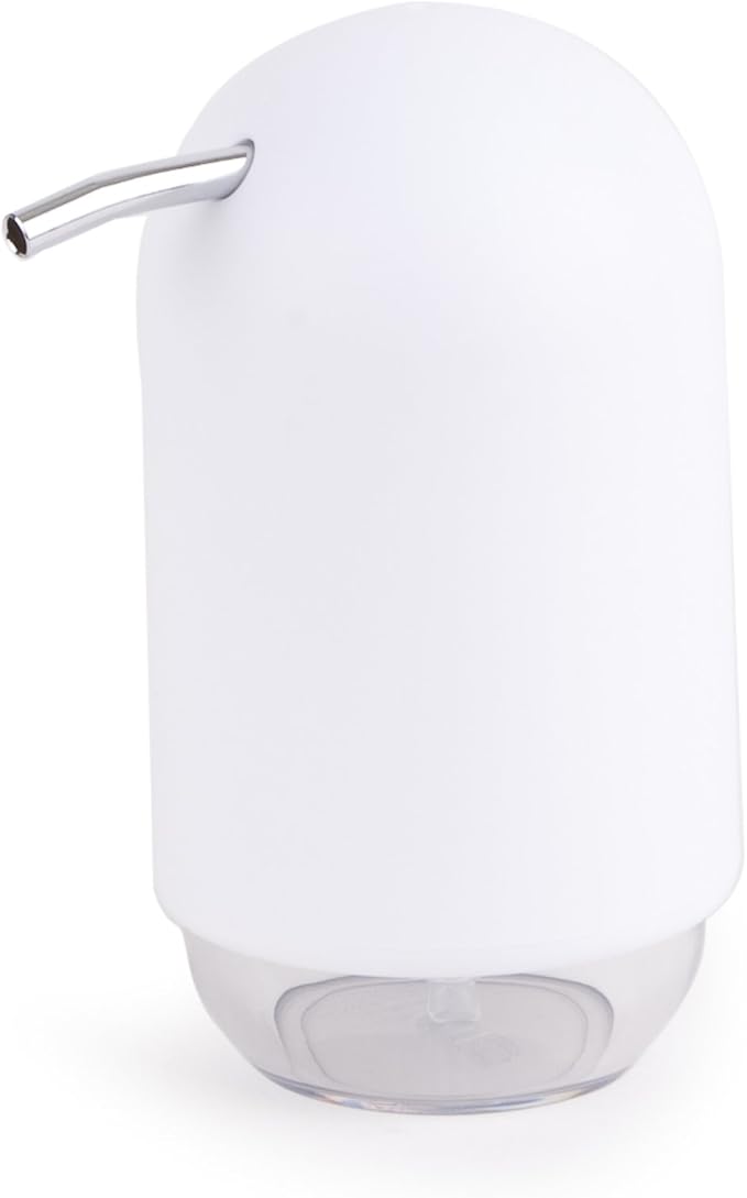 Umbra Touch Soap Dispenser Pump 13 oz (384 ml) Capacity for Liquid Soap or Hand Sanitizer, Easy to Refill, White - Image 7