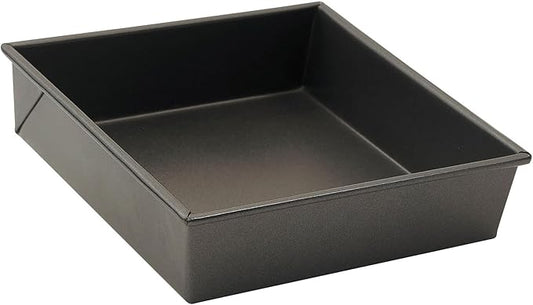 WINCO Square Non-Stick Cake Pan, 8-Inch by 8-Inch, Aluminized Steel"