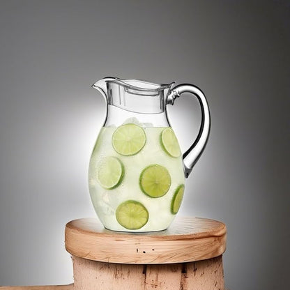 MosJos Acrylic Pitcher (72 oz), Clear Plastic, Water Pitcher with Lid, Shatterproof, BPA-Free Clear Pitcher, Ideal for Sangria, Lemonade, Juice, Iced Tea & More - Image 5