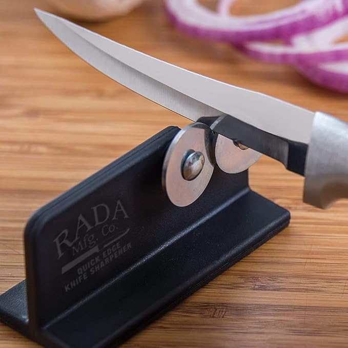 Rada Cutlery Quick Edge Knife Sharpener (R119), 3.5" x 2", Stainless Steel Wheels, Pack of 6 - Image 4