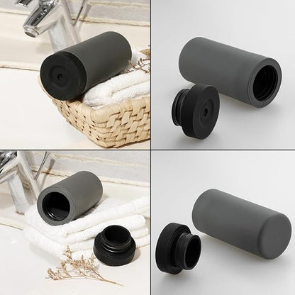 Silicone Dishwashing Soap Dispenser, Dish Soap Squeeze Bottle Silicone Divided Bottle for Kitchen and Bathroom(Color:Grey)