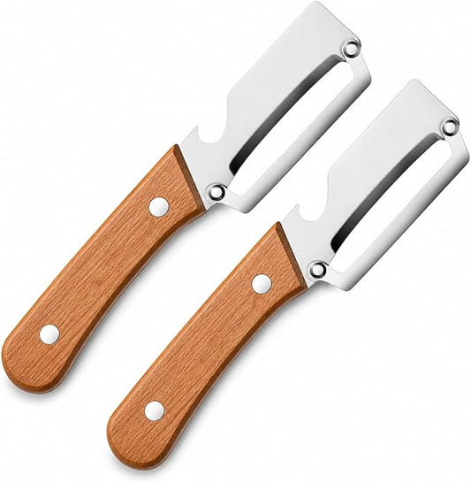 Peelers For Kitchen, Multifunctional Vegetable Peeler, with Wooden Handle and Bottle Opener, For Vegetables or Fruits that Need to Be Peeled by Unknown